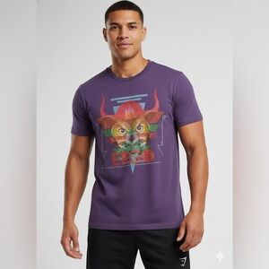 Ergo Purple Men's Modern Fit Owl Viking T-Shirt, graphic tee- Size M